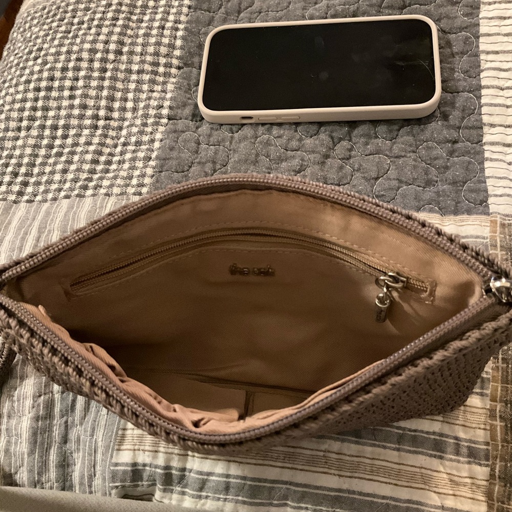 The Sak Brown Crochet Wristlet Clutch - Picture 4 of 4